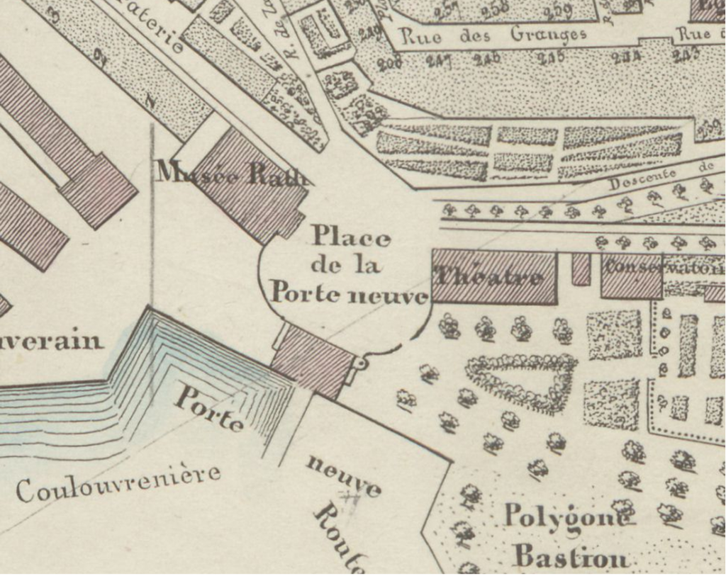 Plan Briquet et Dubois de 1853-1854.