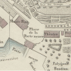 "Place de la Porte neuve" - Plan Briquet 1853-1854